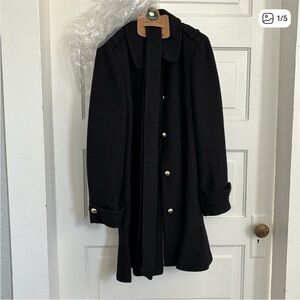Kate Spade Elegant Black Pea Coat